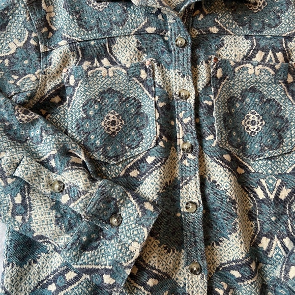 we the free brick lane jacquard maxi shirt jacket - Picture 4 of 10